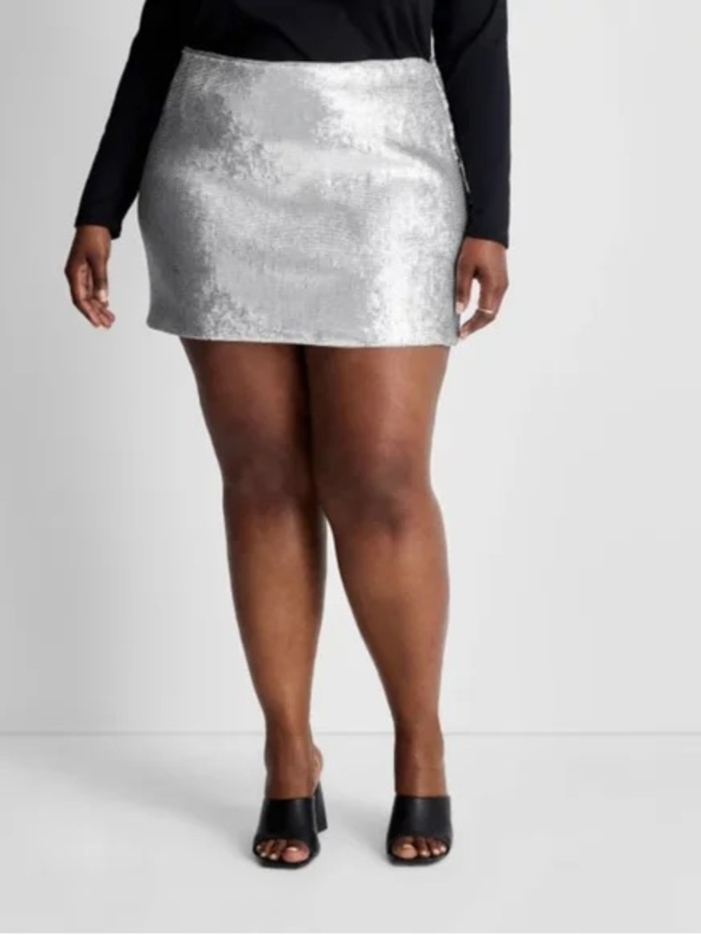 Target Silver Sequin Mini Skirt